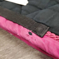 Quilt Jumper Saddle Pad, piping, tabs *vgc/gc, clean, mnr hair, faded, rubs, snags, mnr tears
