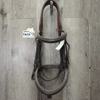 Rsd/Padded Monocrown Bridle *vgc, dirt, hairy seams, edge scrapes, NO Flash
