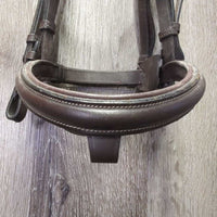 Rsd/Padded Monocrown Bridle *vgc, dirt, hairy seams, edge scrapes, NO Flash
