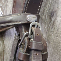 Rsd/Padded Monocrown Bridle *vgc, dirt, hairy seams, edge scrapes, NO Flash

