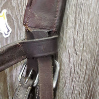 Rsd/Padded Monocrown Bridle *vgc, dirt, hairy seams, edge scrapes, NO Flash
