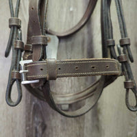 Rsd/Padded Monocrown Bridle *vgc, dirt, hairy seams, edge scrapes, NO Flash
