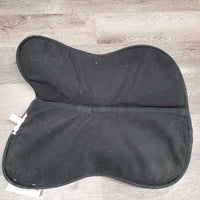 Memory Foam Half Pad, 1x piping *vgc, clean, mnr hair, faded, rubs, puckers, shavings
