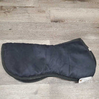 Memory Foam Half Pad, 1x piping *vgc, clean, mnr hair, faded, rubs, puckers, shavings