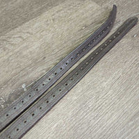 Pr Nylon Lined Stirrup Leathers *gc/fair, v.scraped, rubs, peeled
