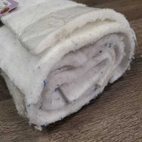 2 Synthetic Felt Leg Quilts *vgc, clean, pilly, stains, older, rubs
