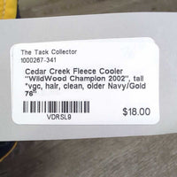 Fleece Cooler "WildWood Champion 2002", tail *vgc, hair, clean, older
