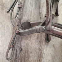 FS Rsd Monocrown Bridle, 0 flash *gc, older, v.dirty, residue, creased
