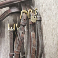 FS Rsd Monocrown Bridle, 0 flash *gc, older, v.dirty, residue, creased