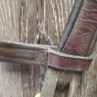 FS Rsd Monocrown Bridle, 0 flash *gc, older, v.dirty, residue, creased
