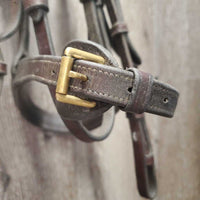 FS Rsd Monocrown Bridle, 0 flash *gc, older, v.dirty, residue, creased
