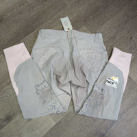 EuroSeat Breeches, Bling *gc, stains, seam puckers, discolored seat & legs, v.pilly lining, curled inner waist
