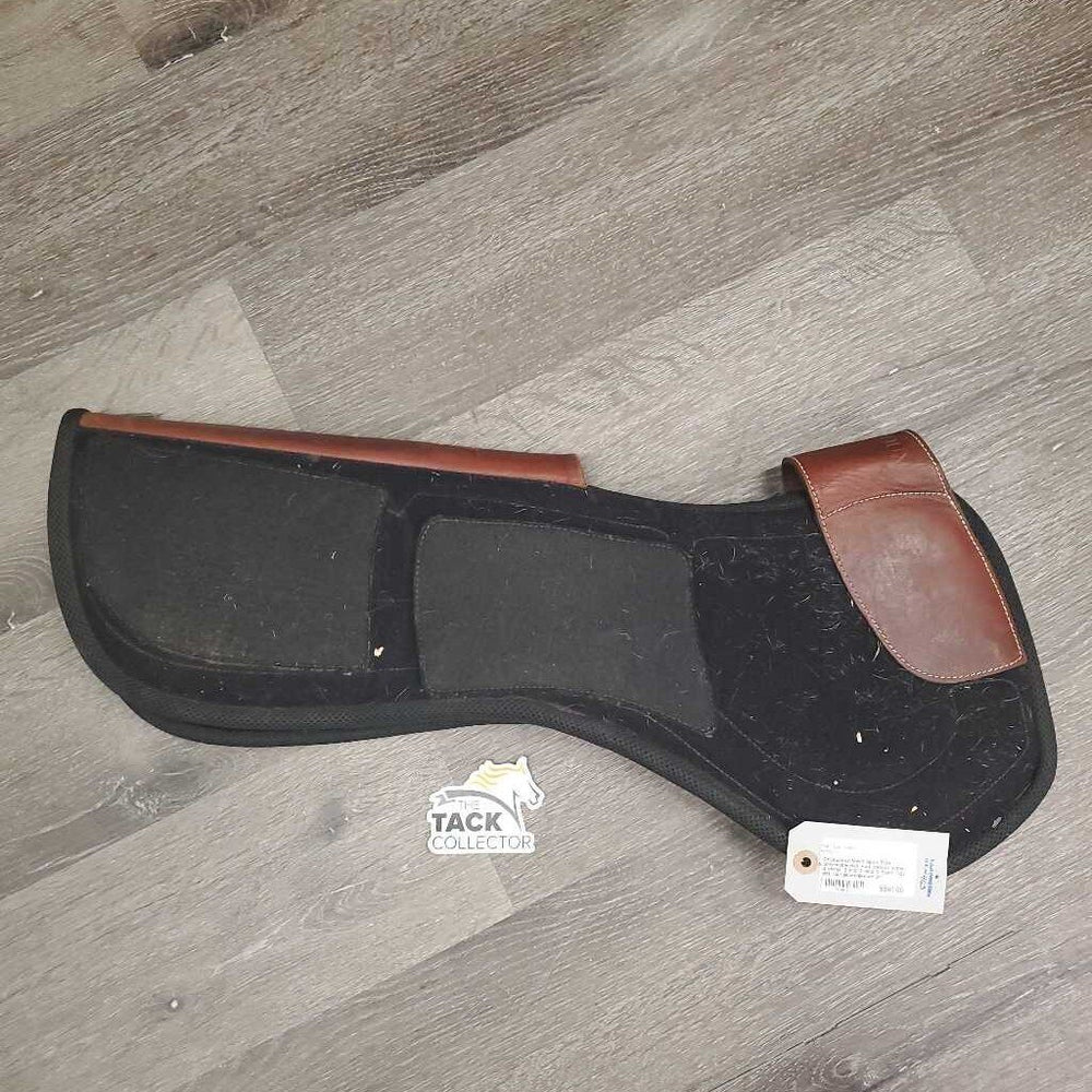 Mesh Spine Free Shimmable Half Pad, detach wither, 4 shims: 2 mid, 2 hind, 0 front *vgc, dirt, hair