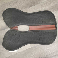 Mesh Spine Free Shimmable Half Pad, detach wither, 4 shims: 2 mid, 2 hind, 0 front *vgc, dirt, hair
