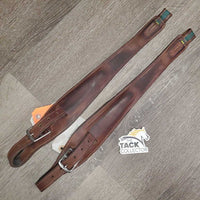 Pr "Comfort" Soft Stirrup Leathers *vgc, clean, stained, scuffed, mnr threads, dents, mnr dirt
