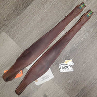 Pr "Comfort" Soft Stirrup Leathers *vgc, clean, stained, scuffed, mnr threads, dents, mnr dirt
