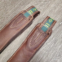 Pr "Comfort" Soft Stirrup Leathers *vgc, clean, stained, scuffed, mnr threads, dents, mnr dirt