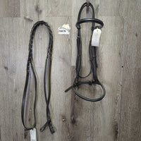 Rsd Bridle, Rsd Braided Reins *gc, dirty, dry, stiff, rubs
