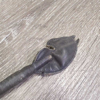 Riding Whip Crop, Horse head *gc, dirt, sharp cap end, bent
