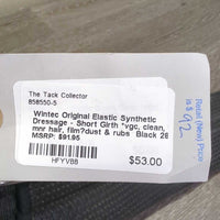 Original Elastic Synthetic Dressage - Short Girth *vgc, clean, mnr hair, film?dust & rubs
