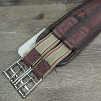 Neoprene & Nylon Web Girth, els *vgc/gc, clean, rubs, stain, faded spot
