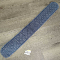 Thick Cotton Quilt Girth Cover *gc/fair, clean, v.faded, stains, rubs, hairy seams, snags, older
