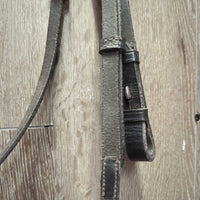 Rsd Leather Bridle *gc/fair, stiff, dry, scrapes, v.loose keepers, twists, torn edge
