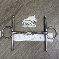 Thin Hvy Full Cheek French Link Bit, center bar *gc, clean, older, stains, rubs, scratches
