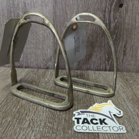 VINTAGE v.Fine Stirrup Irons *vgc, mnr stains, clean, scratches
