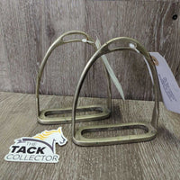 VINTAGE v.Fine Stirrup Irons *vgc, mnr stains, clean, scratches
