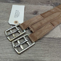 Cotton Web Girth *fair, dirty, thin & rubbed edges, older, mnr undone stitching, faded, scrapes, frays, hair

