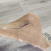 Cotton Web Girth *fair, dirty, thin & rubbed edges, older, mnr undone stitching, faded, scrapes, frays, hair
