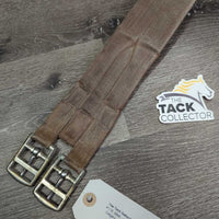 Cotton Web Girth *fair, dirty, thin & rubbed edges, older, mnr undone stitching, faded, scrapes, frays, hair
