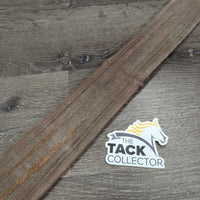 Cotton Web Girth *fair, dirty, thin & rubbed edges, older, mnr undone stitching, faded, scrapes, frays, hair
