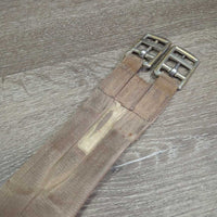 Cotton Web Girth *fair, dirty, thin & rubbed edges, older, mnr undone stitching, faded, scrapes, frays, hair
