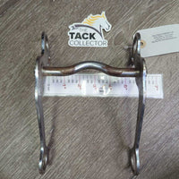 LS Low Port Mullen Mouth Western Bit, engraved sides *gc/fair, dirty, rusty, chews, film
