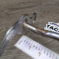 LS Low Port Mullen Mouth Western Bit, engraved sides *gc/fair, dirty, rusty, chews, film
