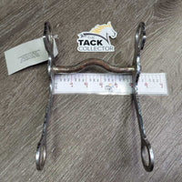 LS Low Port Mullen Mouth Western Bit, engraved sides *gc/fair, dirty, rusty, chews, film
