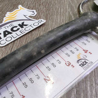Flexible Rubber Mullen Mouth Half Cheek Bit *gc/fair, bent , dirty, film, faded, residue
