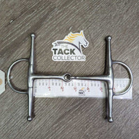 Thin Full Cheek Snaffle Bit *gc, clean, stains, scratches, rubs, older
