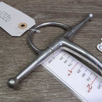 Thin Full Cheek Snaffle Bit *gc, clean, stains, scratches, rubs, older
