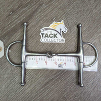 Thin Full Cheek Snaffle Bit *gc, clean, stains, scratches, rubs, older
