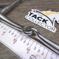 Thin Full Cheek Snaffle Bit *gc, clean, stains, scratches, rubs, older
