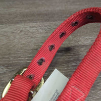Thick Stiff Nylon Halter *vgc, clean, older, mnr stains & edge rubs
