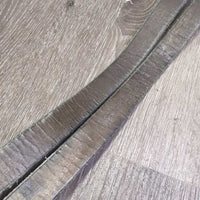 Thick Hvy Stirrup Leathers *fair, bent, dry, rubs, film, faded, xholes, stiff, rough back
