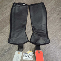 JUNIORS Half Chaps, Back Zipper, bag *xc/vgc, v.mnr dirt & rubs, older
