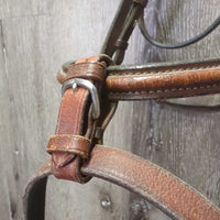 Rsd Bridle, flash *vgc/gc, clean, mnr rubs, scrapes, creases, tight keeper, stains/dirt, v.stiff, dry, older
