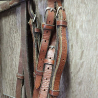 Rsd Bridle, flash *vgc/gc, clean, mnr rubs, scrapes, creases, tight keeper, stains/dirt, v.stiff, dry, older
