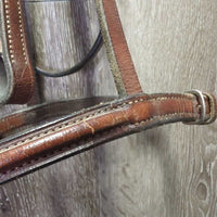 Rsd Bridle, flash *vgc/gc, clean, mnr rubs, scrapes, creases, tight keeper, stains/dirt, v.stiff, dry, older
