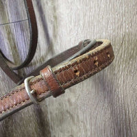 Rsd Bridle, flash *vgc/gc, clean, mnr rubs, scrapes, creases, tight keeper, stains/dirt, v.stiff, dry, older
